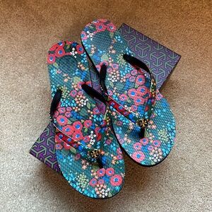 Tory Burch Darling Floral Flip-flops